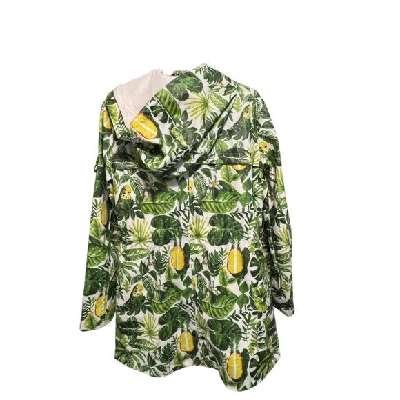 Urban Republic Girls Collection Waterproof Hooded Jacket W/ Tropical Lemon Print - Picture 12 of 14